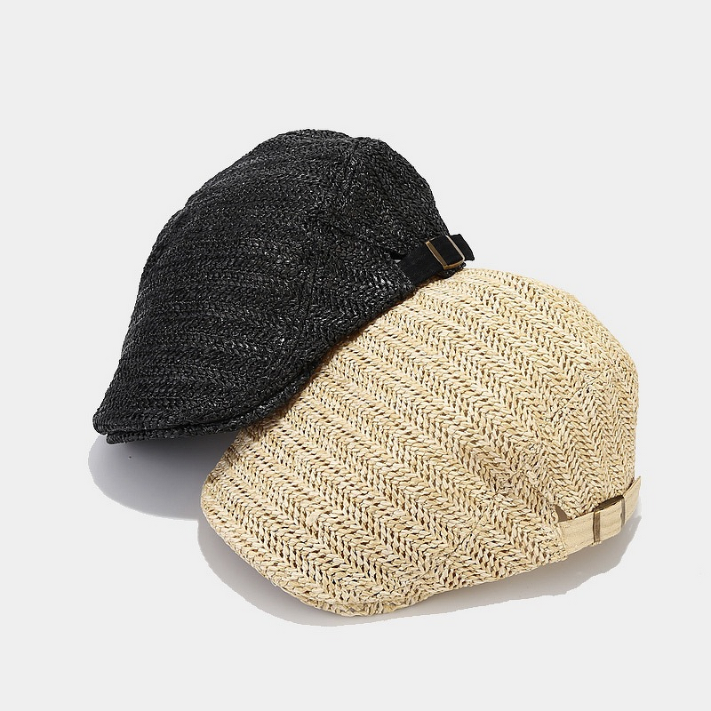 Straw Beret - Manufacturer - Unisex Adjustable Sunscreen Ventilation Summer Ivy Hat