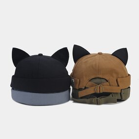 Docker Cap - Manufacturer - Cat Ear Brimless Skull Cap Worker Sailor Retro Hat