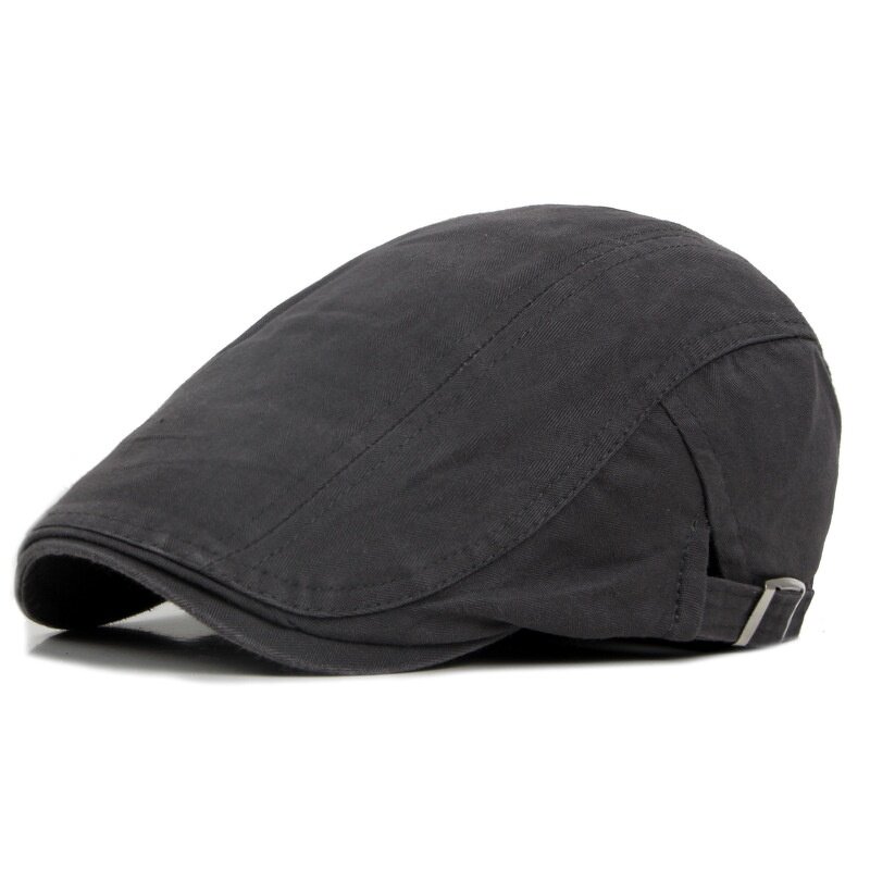 Beret Cap - Manufacturer - Casual Solid Cotton Washed Forward Peaked Visor Painter Cap