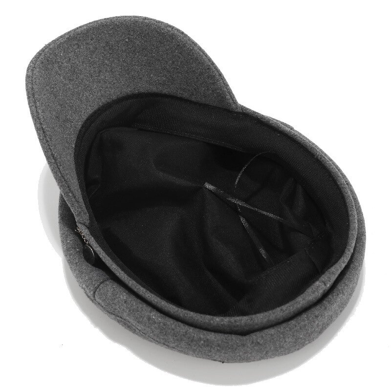 Beret Cap - Manufacturer - Women Metal Chain Decor Fiddler Baker Daily Outdoor Hat