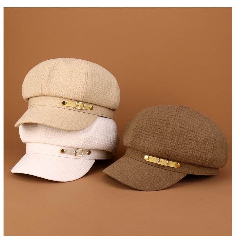 Beret - Manufacturer - Classic Women Wool Visor Cabbie Newsboy Daily Casual Hat