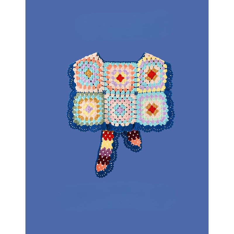 Scarf - Manufacturer - Sleeveless Wool Hand Knit Hollow Flower Summer Shawl Cape