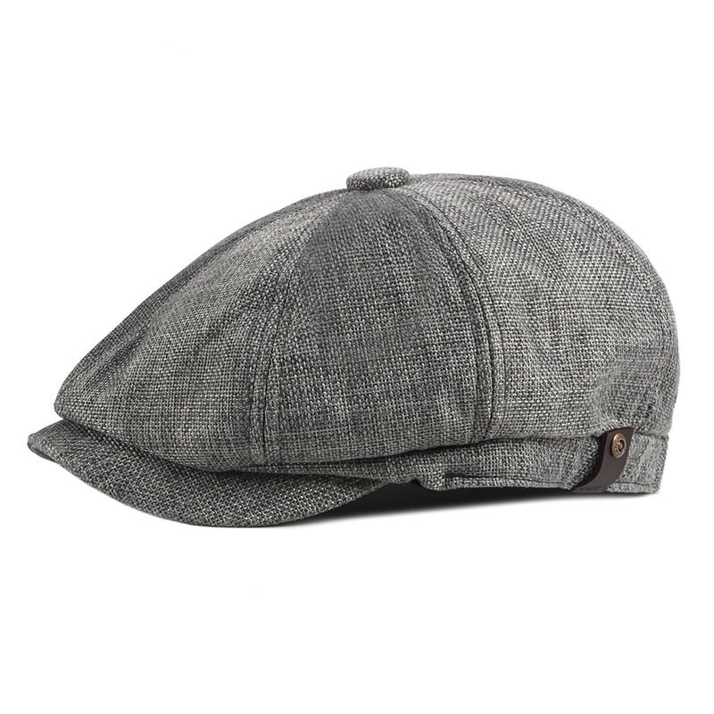 Newsboy Hat - Manufacturer - Classic Striped Irish Winter Flat Cap for Casual & Party Wear