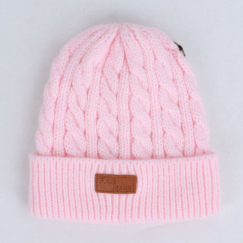 Beanie Hat - Manufacturer - Warm Cable Knit Children Soft Pom Pom Outdoor Warm Hat