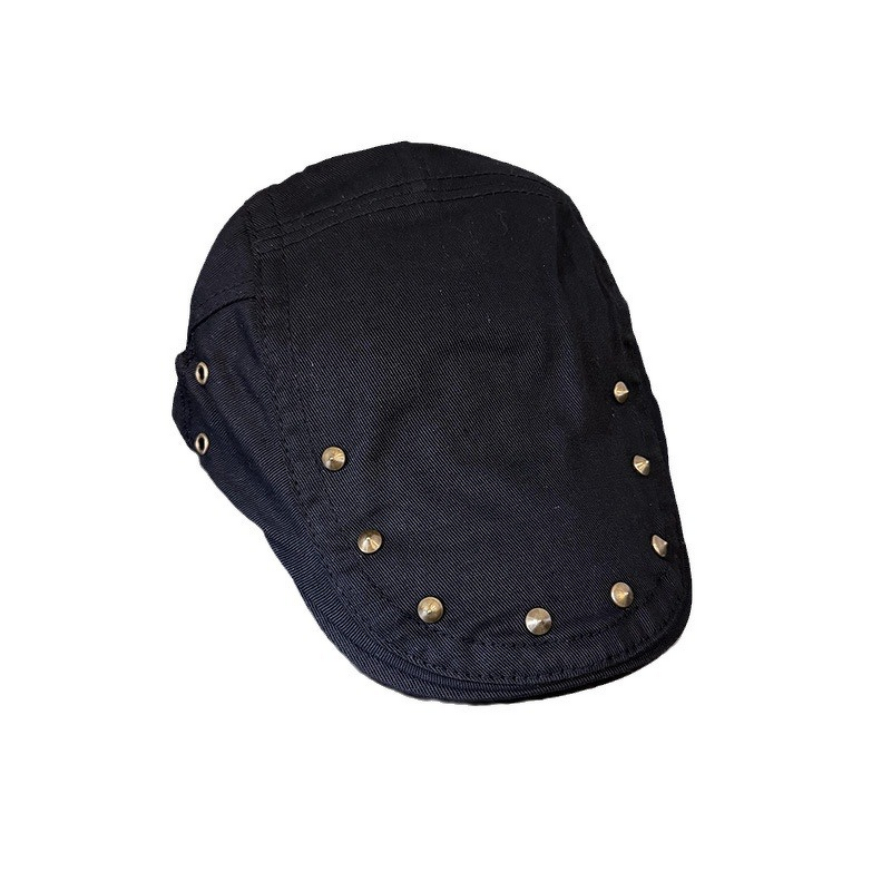 Baseball Cap - Manufacturer - Spring Summer Rivet Beret Hip-Hop Casual Forward Newsboy Cap