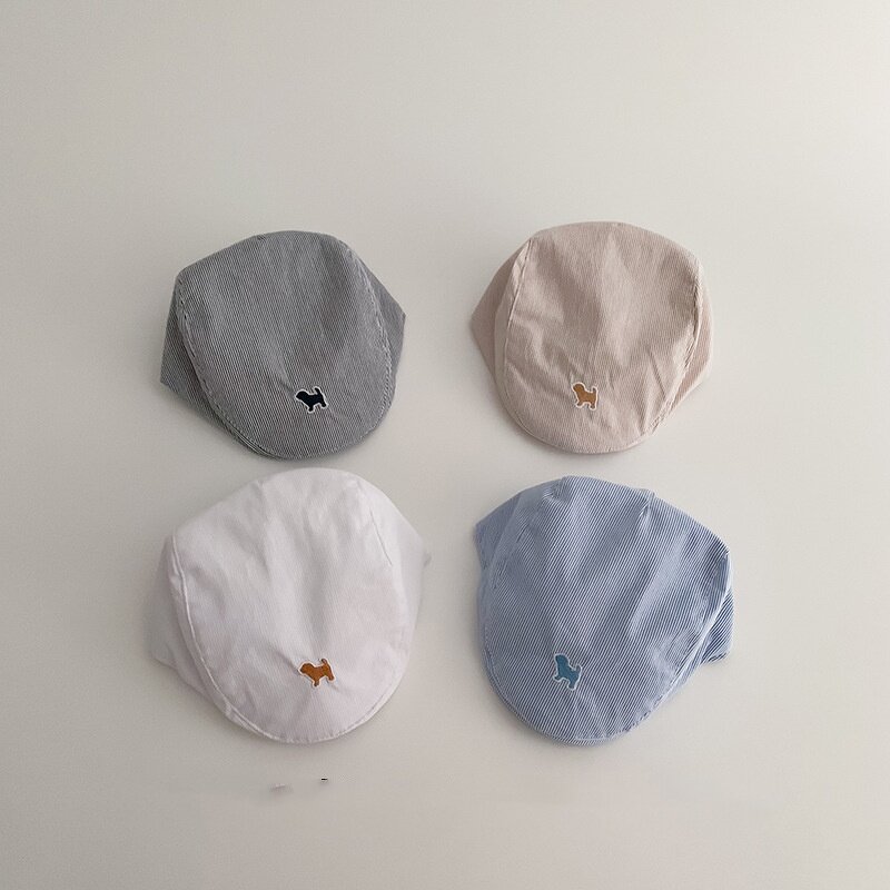 Ivy Hat - Manufacturer - Spring Autumn Baby Puppy Patch Beret Infant Newsboy Bonnets