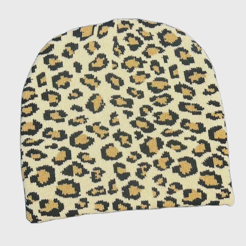 Beanie Hat - Manufacturer - Wholesale Women Leopard Print High-end Autumn Winter Knitted Hat