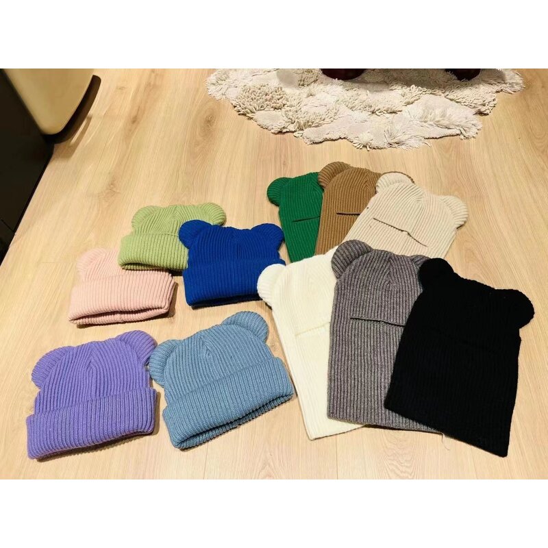 Beanie Hat - Manufacturer - Winter Warm Hooded Scarf Balaclava Knit Skull Beanie Hat