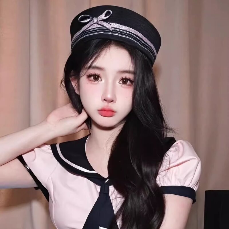 Beret Hat - Manufacturer - Cute Sail Captain Bowknot Costume Dressing Party Hat