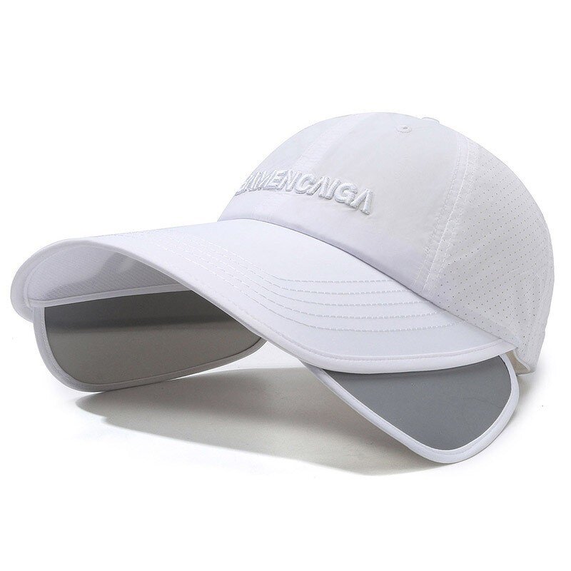 Baseball Cap - Manufacturer - Outdoor Summer Retractable Brim Quick-Dry Mesh Sport Cap