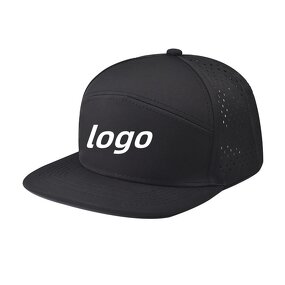 Snapback Cap - Manufacturer - Custom Logo Flat Bill Laser Hole Waterproof Quick Dry Cap