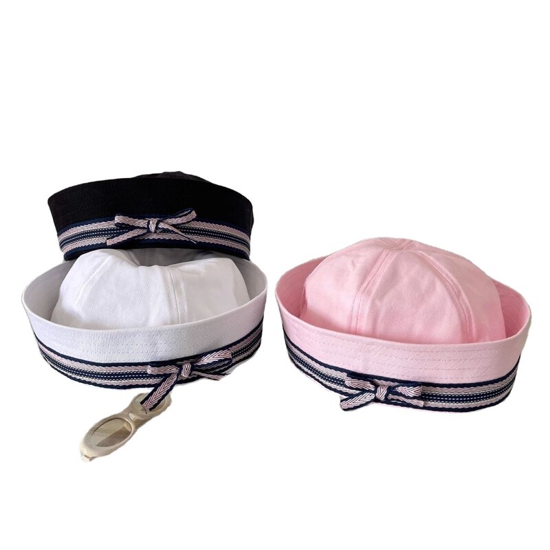 Beret Hat - Manufacturer - Cute Sail Captain Bowknot Costume Dressing Party Hat