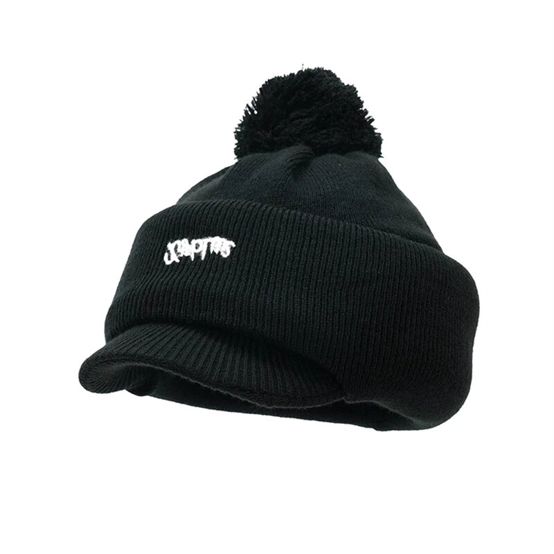 Balaclava - Manufacturer - New Knitted Visor Pompom Winter Face Ear Cover Neck Warmer