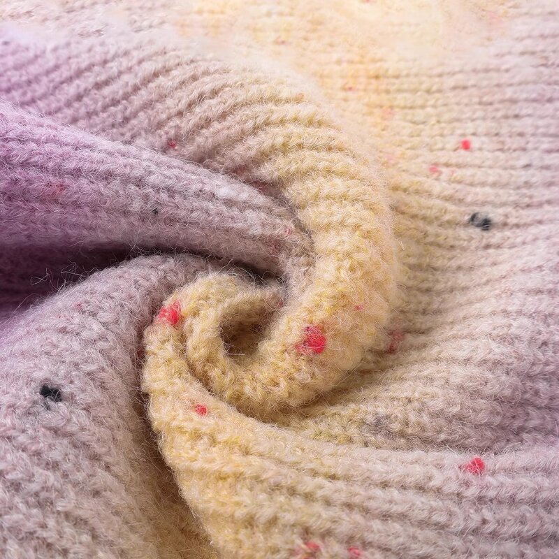 Beanie Hat - Manufacturer - Gradient Knitted Winter Cuffed Thick Warm Unisex Hat