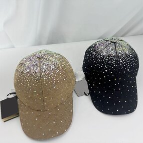 Baseball Cap - Manufacturer - Fully Rhinestone Fashion Designer Party Jacquard Letter Hat