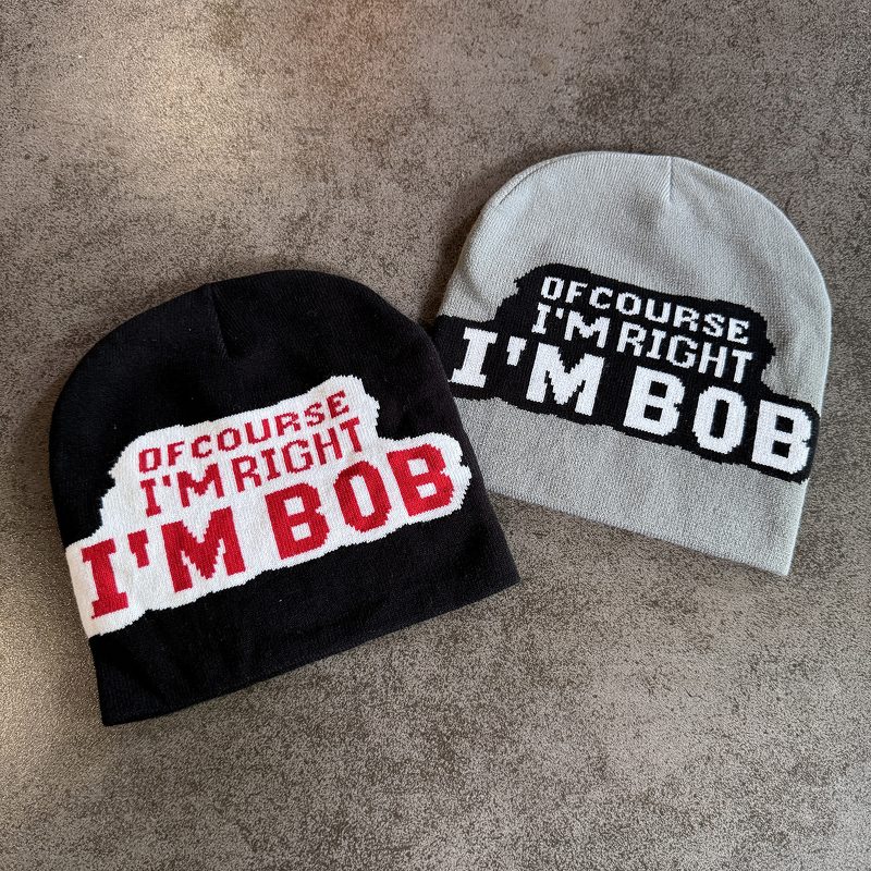 Beanie Hat - Manufacturer - Letter Jacquard Hip-hop Street Fashion Winter Knitted Hat