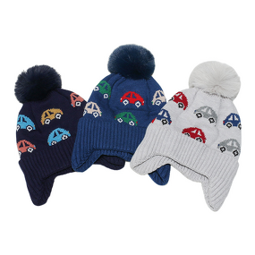 Beanie Hat - Manufacturer - Pom Pom Knit Winter Cuffed Thick Warm Unisex Skull Cap