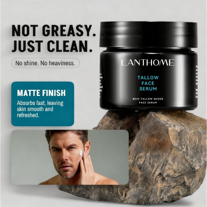 Face Balm Manufacturer - Skin Care Halal Tallow Honey Balm with Ghk-cu Copper Peptide & Blue Infused for Men