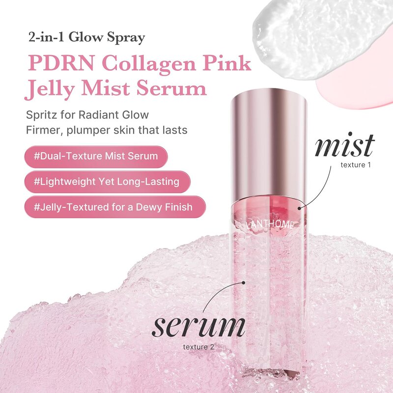 Face Serum Manufacturer - Private Label PDRN Collagen Jelly Mist Dual Texture Hydrating & OEM