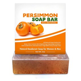 Soap Bar Manufacturer - Private Label Vegan Solid Persimmon for Body Odor Control Skin Whitening & Hyperpigmentation