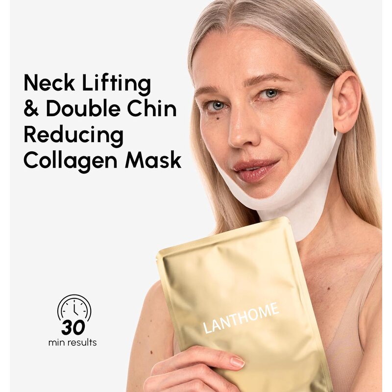 Face Mask Manufacturer - Private Label 24K Gold Collagen V Line Lifting with Retinol Hyaluronic Acid Tightening