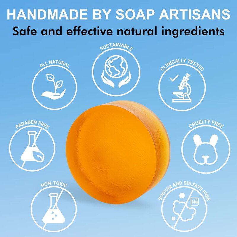 Soap Bar Manufacturer - Private Label Organic Persimmon for Body Odor Control Strong Smell Removal Elderly Care
