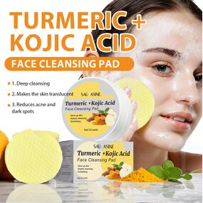 Cleansing Pads Manufacturer - Customized Hot Spot Items Turmeric Kojic Acid with Vitamin Face Scrub