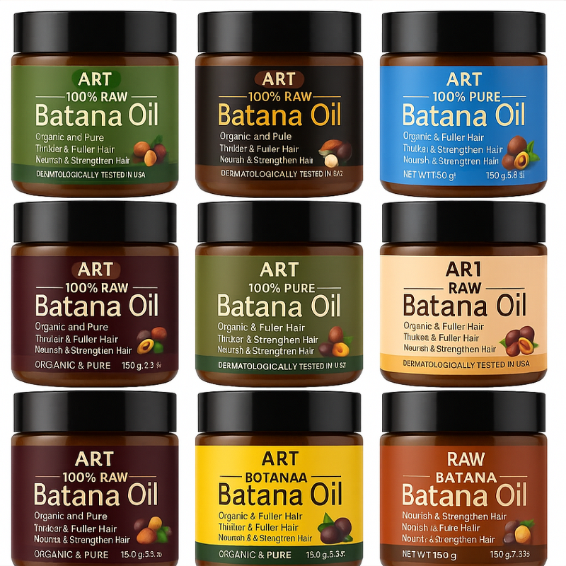 Batana Oil Butter Manufacturer - Factory Wholesale Organic Pure Natural Vegan Raw Herb Scalp Moisturizer for Hair Growth