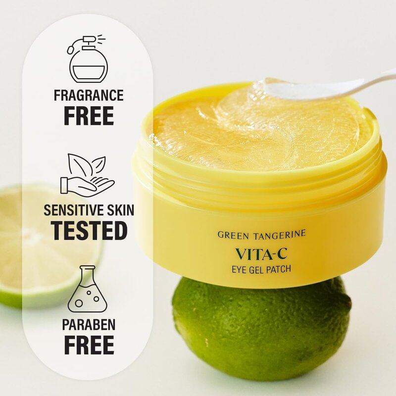 Eye Gel Mask Manufacturer - OEM Green Tangerine & Vitamin C with Niacinamide for Dark Circles