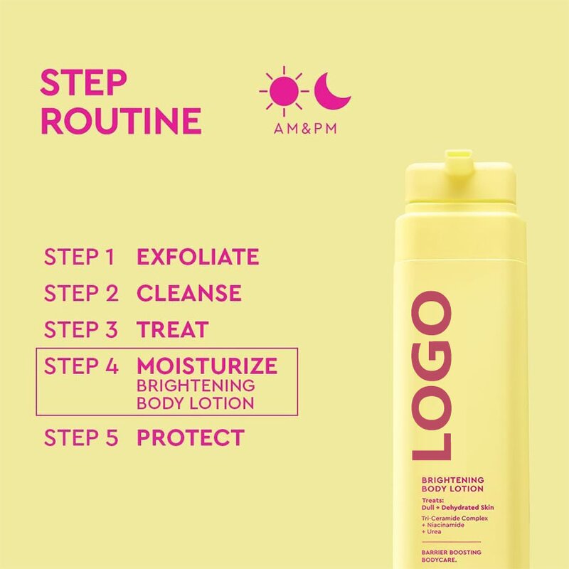 Body Lotion Manufacturer - Custom Body Brightening with Niacinamide Vitamin C for Even Skin Tone OEM ODM 400ml