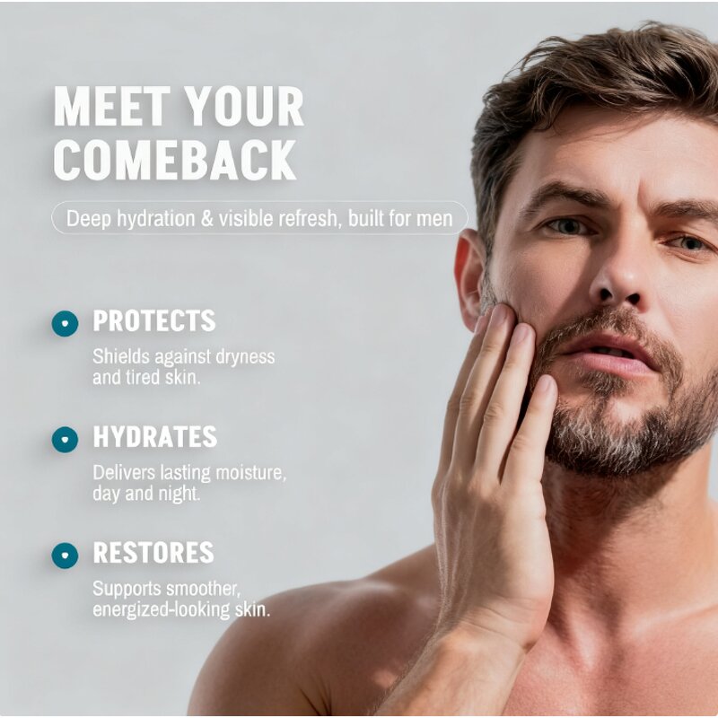 Face Balm Manufacturer - Skin Care Halal Tallow Honey Balm with Ghk-cu Copper Peptide & Blue Infused for Men