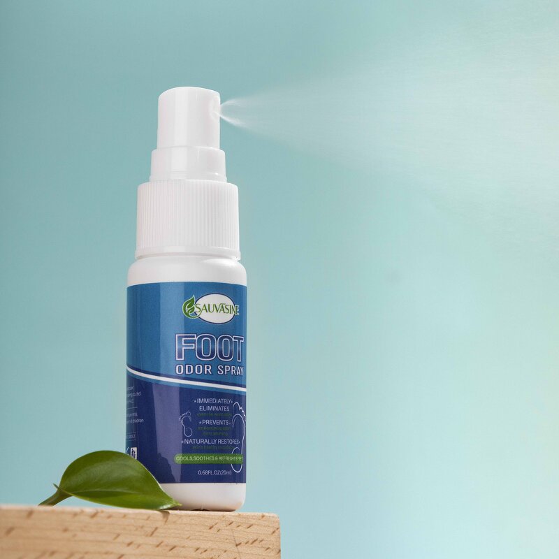 Foot Spray Manufacturer - Private Label Natural Cooling Man Power for Athletes Foot Care Odor and Shoe Fungus