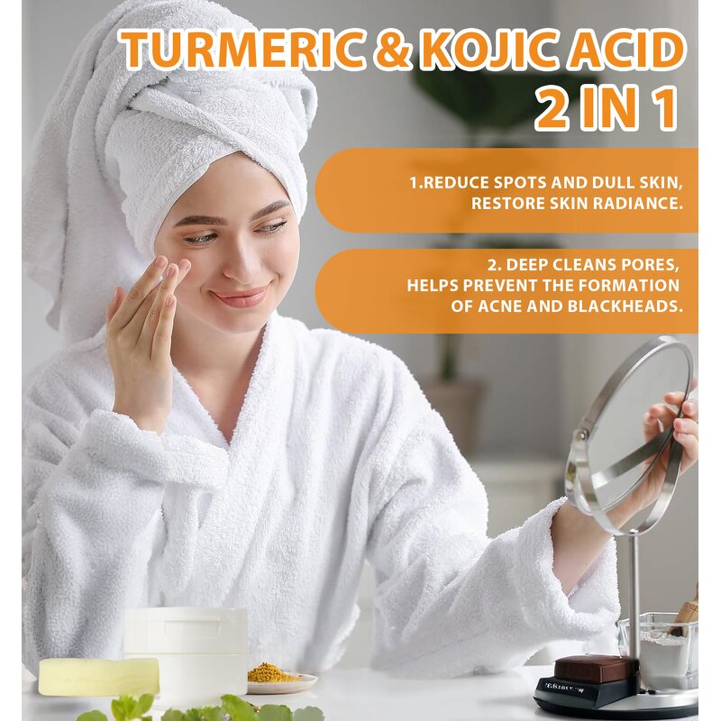 Cleansing Pads Manufacturer - Customized Hot Spot Items Turmeric Kojic Acid with Vitamin Face Scrub