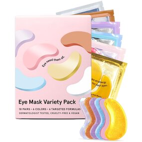 Hydrogel Eye Patch Manufacturer - Private Label Vegan with Hyaluronic Acid & Collagen Purple Pink Rose Gel