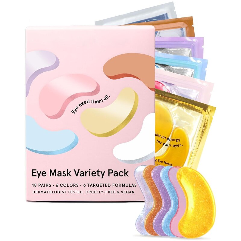 Hydrogel Eye Patch Manufacturer - Private Label Vegan with Hyaluronic Acid & Collagen Purple Pink Rose Gel