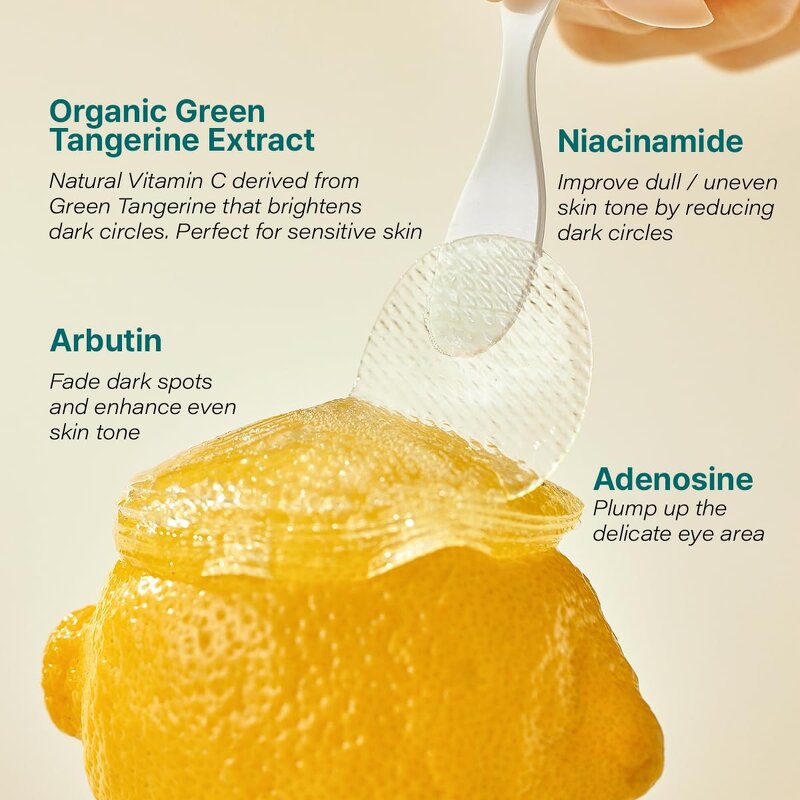 Eye Gel Mask Manufacturer - OEM Green Tangerine & Vitamin C with Niacinamide for Dark Circles