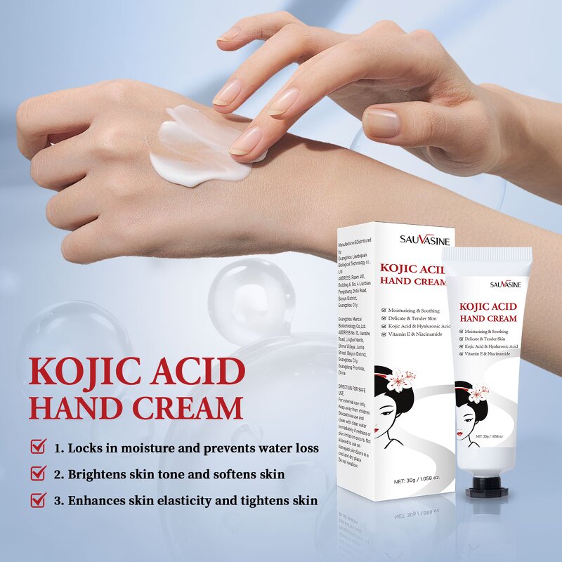 Hand Lotion Set Manufacturer - Customized Private Label Kojic Acid Nourishing Whitening with English Packaging