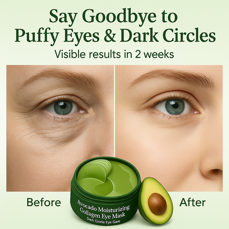 Eye Bag Mask Manufacturer - OEM Organic Nature Avocado Moisturizing Collagen for Hydrating and Soothing