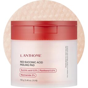 Facial Peeling Pads Manufacturer - Customized Logo Red Succinic Acid Panthenol for Exfoliating Breakout-Prone Skin