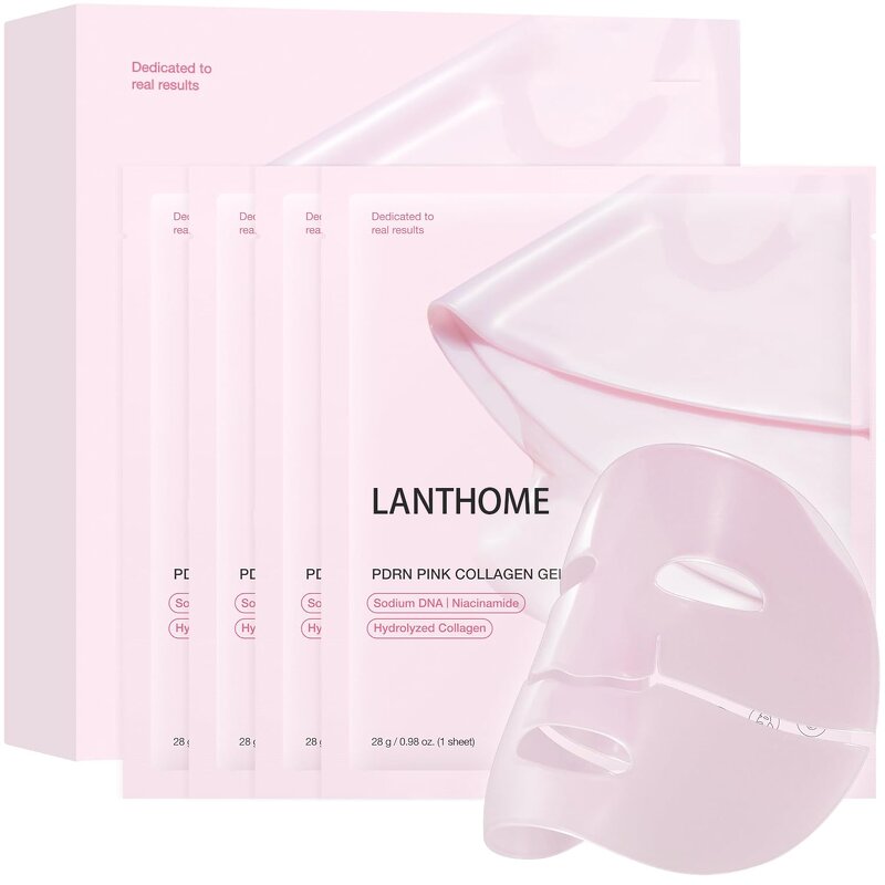 Facial Mask Sheet Manufacturer - Custom Hala Vegan Korean Salmon DNA PDRN Pink Collagen Jelly Gel Hydrating Overnight