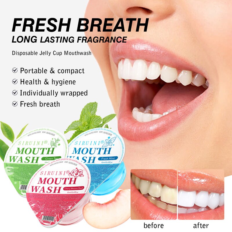 Mouthwash Manufacturer - Private Label Cool Mint Travel Size Capsule for Oral Care