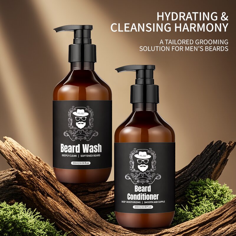 Beard Shampoo Set Manufacturer - Private Label Growth Mens Shampoo Conditioner Paraben Free