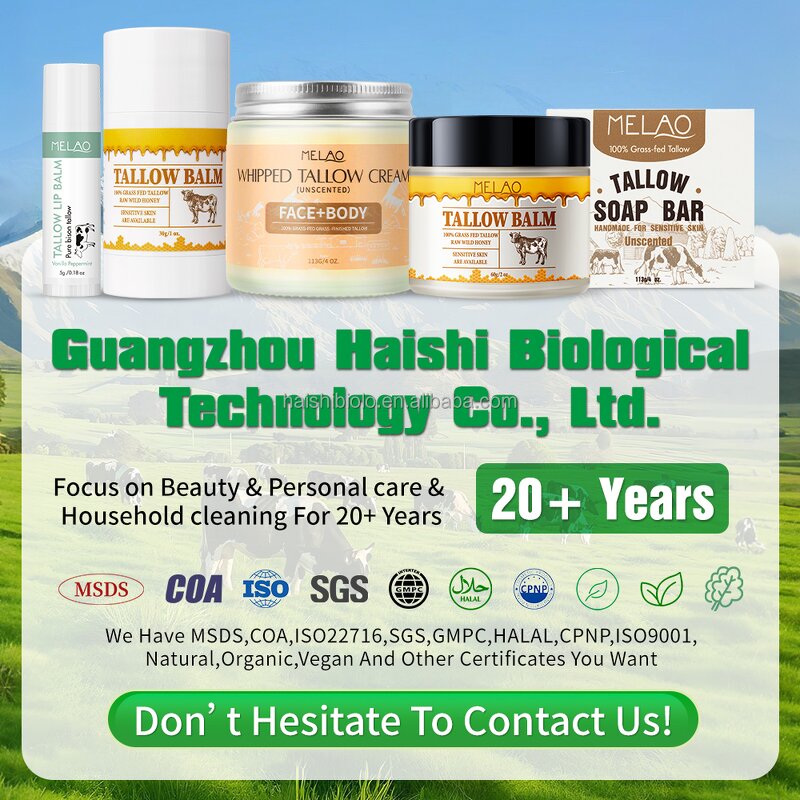 Beard Balm Manufacturer - Custom Logo Organic Beef Tallow for Men Pimples Oil Skin Care Set