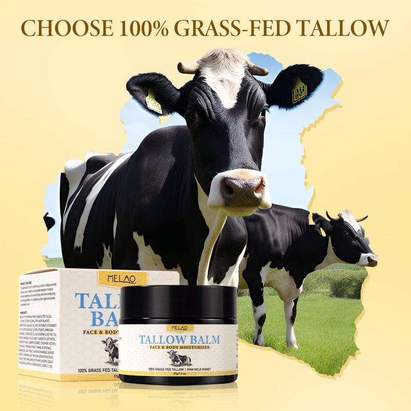 Beef Tallow Balm Manufacturer - Custom 3 Ingredient Grass Fed Handmade Honey Whipped Balm