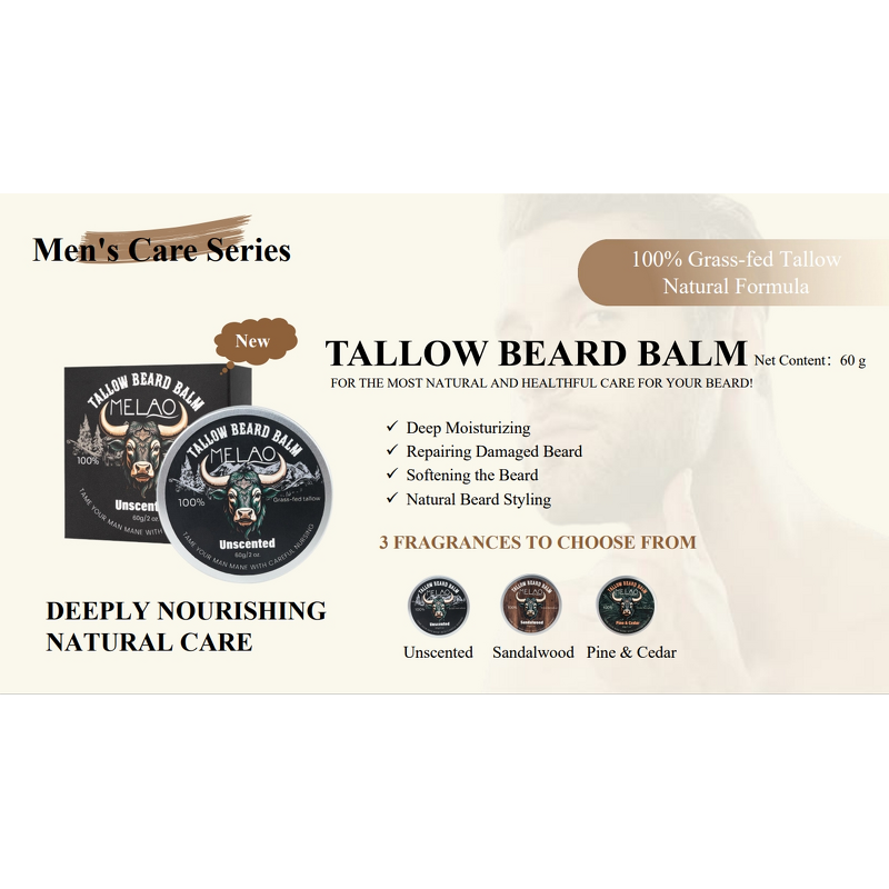 Skincare Series Manufacturer - Halal Beef Tallow Cream Lotion Oil Wash Serum Lip Balm Sunscreen