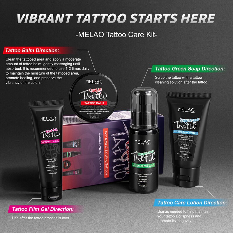 Tattoo Balm Set Manufacturer - Personalized 3 in 1 Repair Soothing Hydration for New Tattoos