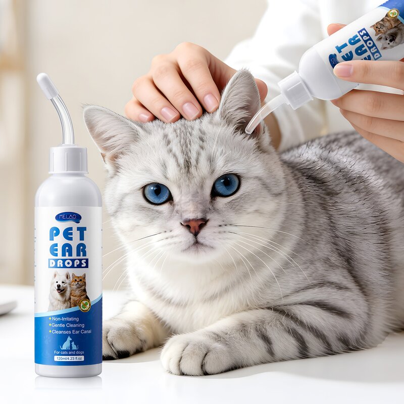 Ear Cleanser Manufacturer - Private Label Gentle Alcohol-Free for Dogs Cats Pet Ears Care