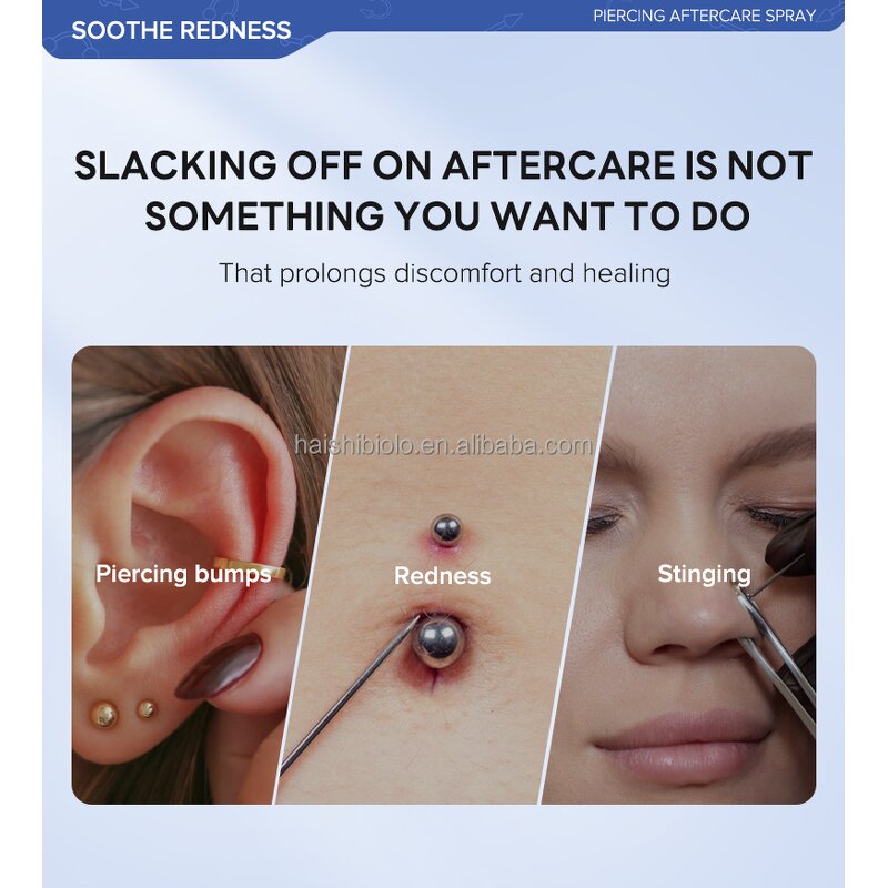 Piercing Spray Manufacturer - Travel Size Soothing Non-Stinging Saline Spray for Ear Nose Body Piercings