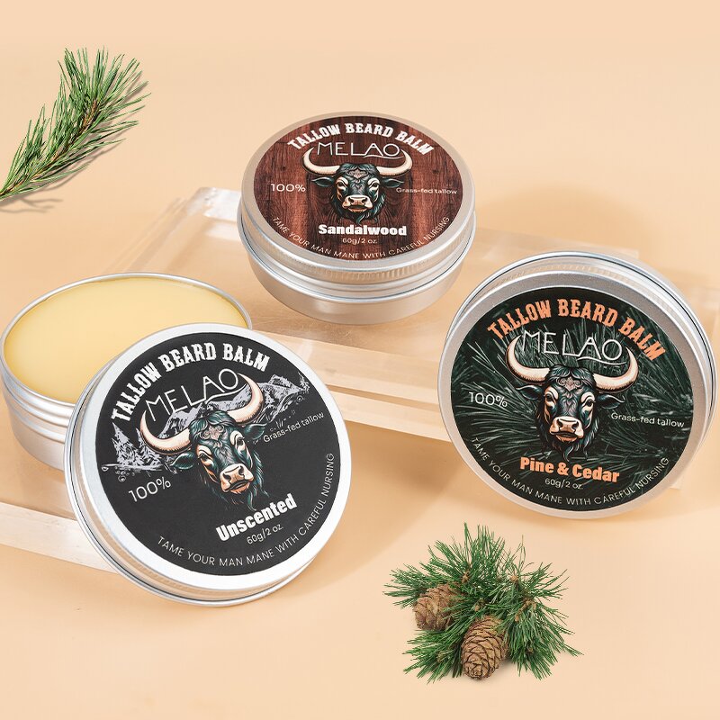 Beard Balm Manufacturer - Wholesale Sandalwood Tallow Beard Growth Balm for Men