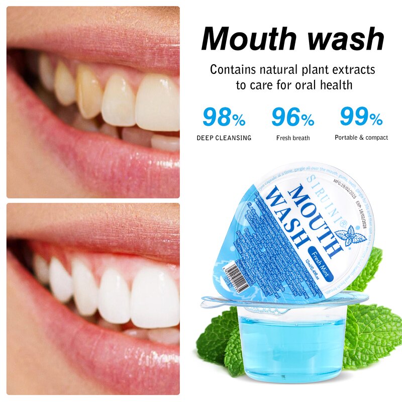 Mouthwash Manufacturer - Custom Logo Whitening Mint Dry Mouth Non Alcoholic for Oral Care